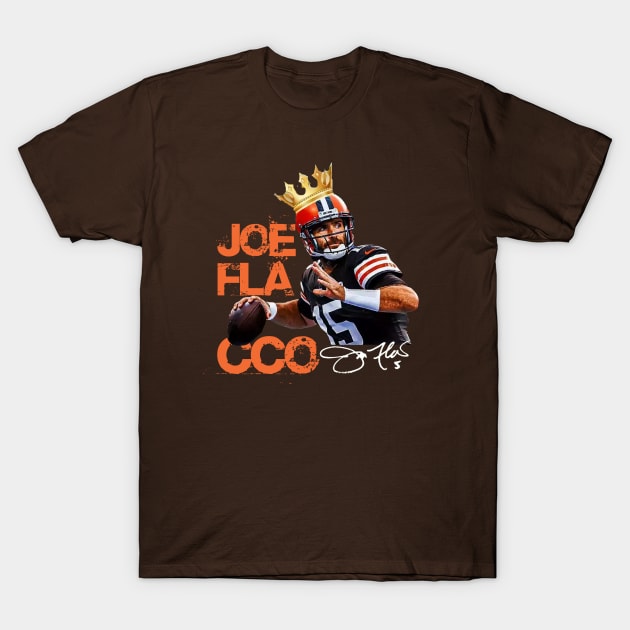 Joe King Flacco Browns T-Shirt by christinehearst